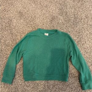 Suzette collection green fleece shirt